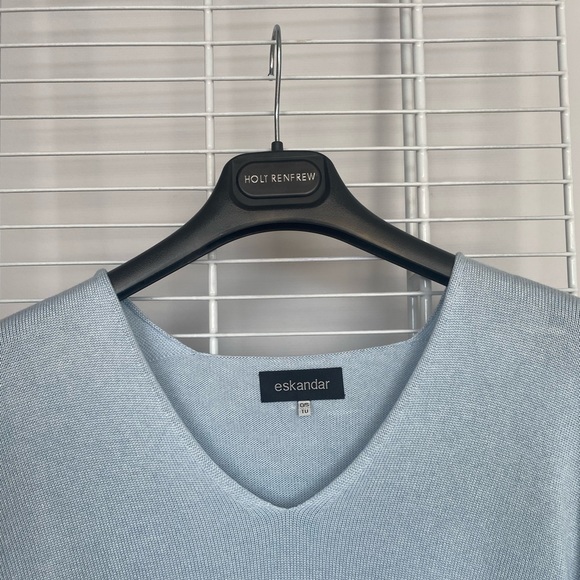 Eskandar Blue Pullover Sweater One size - Picture 2 of 9